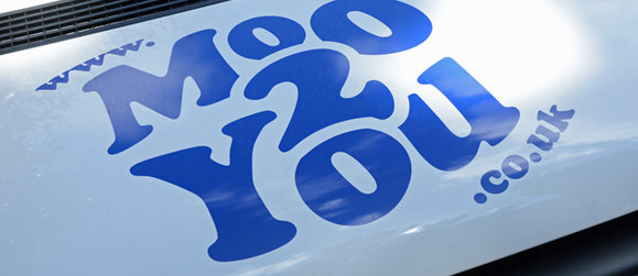 Moo 2 You Logo on van