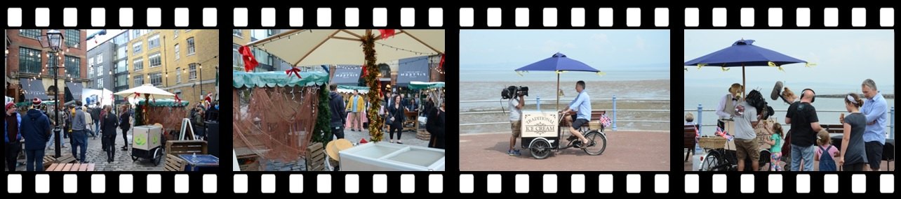 Ice cream trikes for TV and Media events