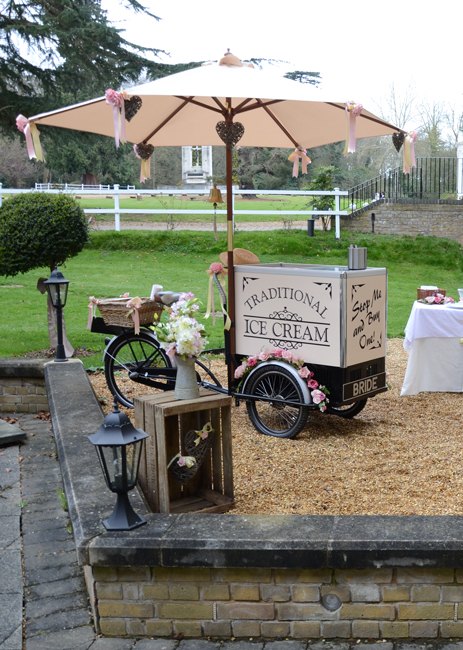 Wedding Ice Cream Bike Bride