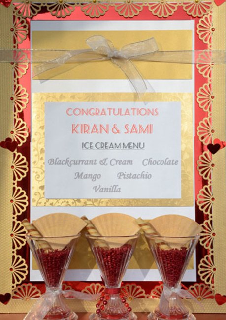 Mehndi Party Personalised Menu Board Mehndi Party Personalised Menu Board