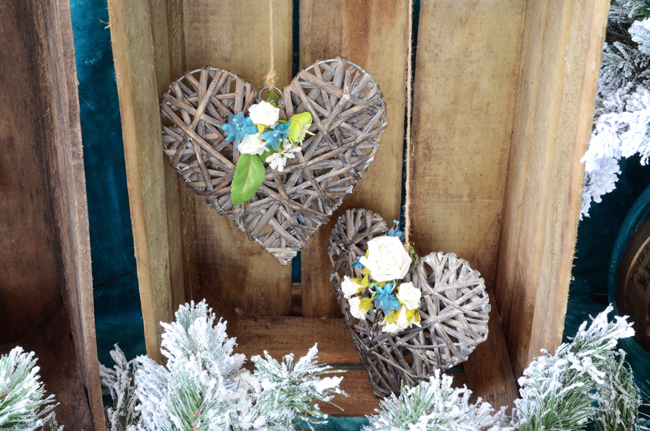 Rustic Crates & Wicker Love Hearts