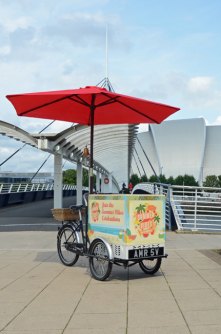 AM Resorts Summer Vibes Promotion Trike outside Scottish Exhibition Centre