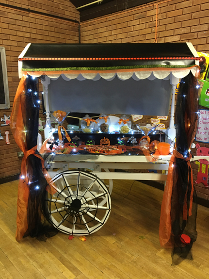 Halloween Themed Candy Cart